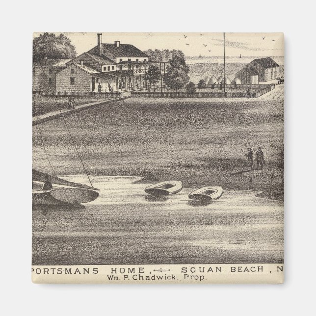 Imán Hogar de deportistas, Squan Beach, NJ (Frente)