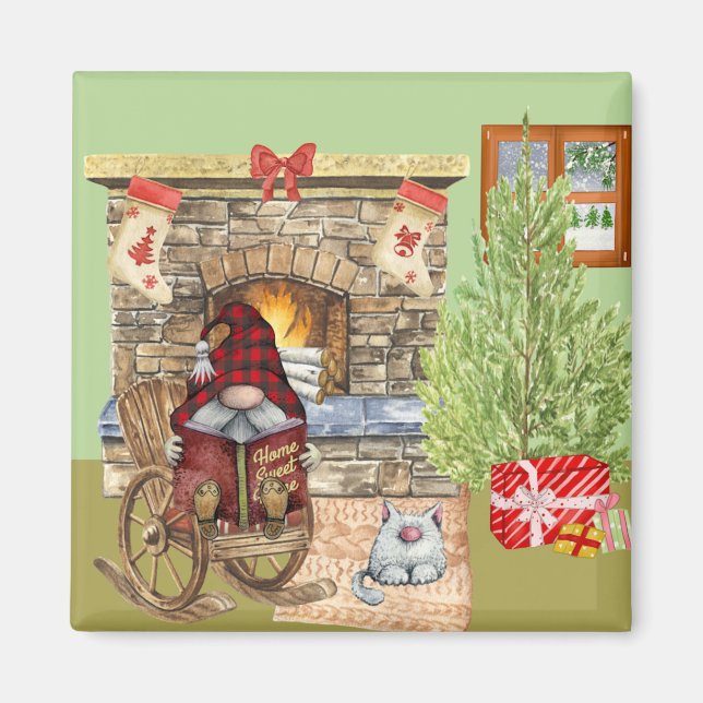 Imán Hogar de Gnome (Frente)