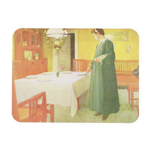 Imán Hogar de la escuela, escena del comedor, pub. en