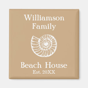Imán Hogar de Playa Personalizado