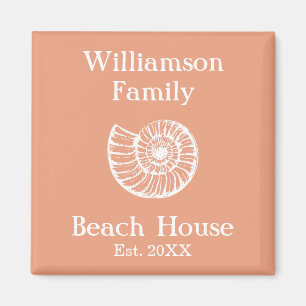 Imán Hogar de Playa Personalizado