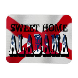 Imán Hogar Dulce Alabama Magnet Flexible