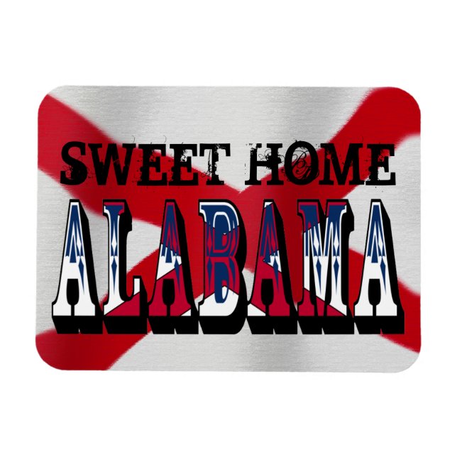 Imán Hogar Dulce Alabama Magnet Flexible (Horizontal)