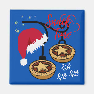 Imán Hogar dulce con Santa y Mince Pies