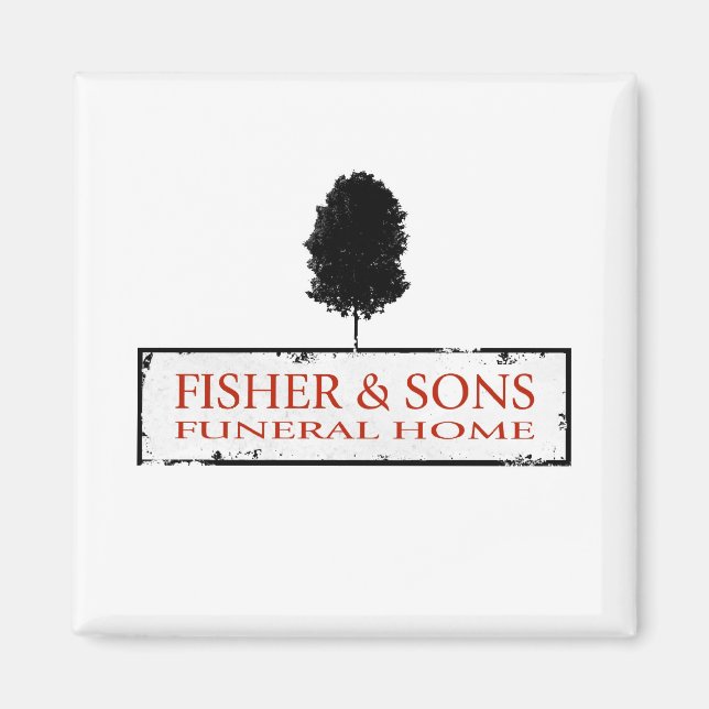 Imán Hogar funerario Fisher & Sons (Frente)