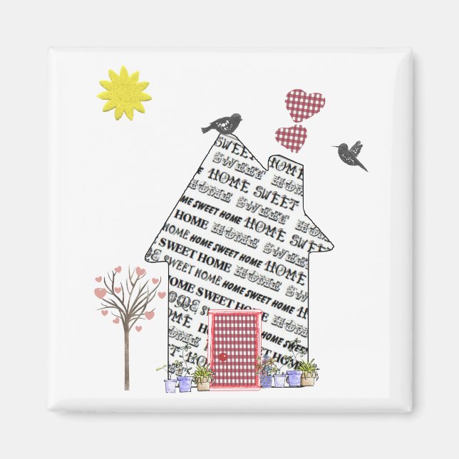 Imán Hogar Sweet Home Fridge Magnet - Nuevo regalo para (Frente)