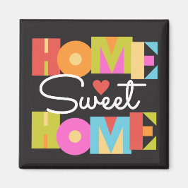 Imán Hogar Sweet Home Magnet - Cartas de bloque de colo