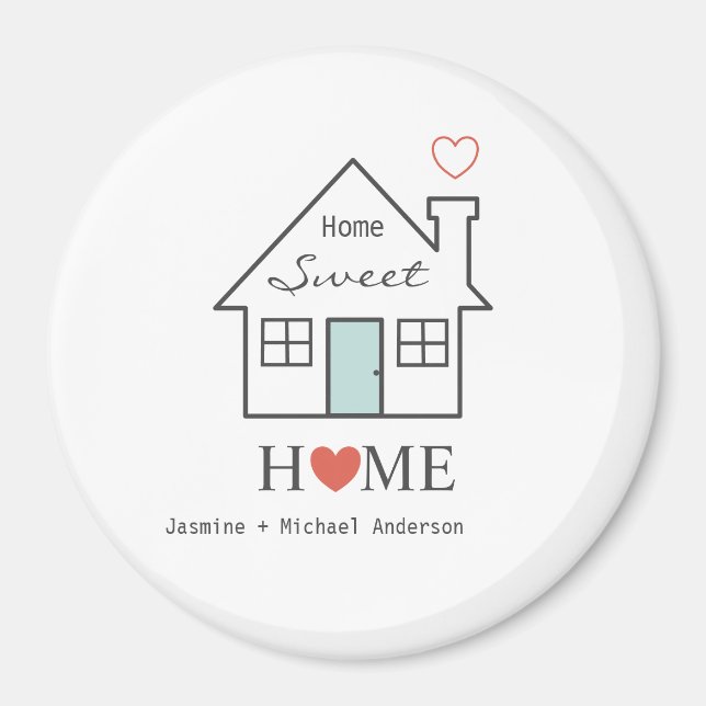 Imán Hogar Sweet Home Personalized Magnet (Frente)