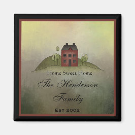 Imán Hogar Sweet Home Square Fridge Magnet