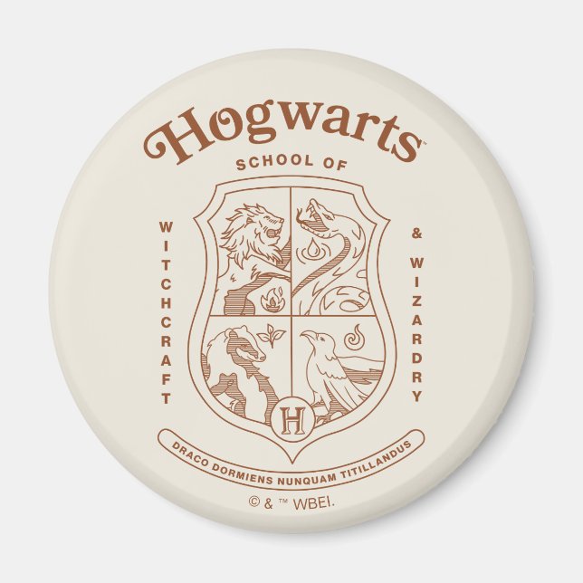 Imán HOGWARTS™ School of Witchcraft and Wizardry Crest (Frente)