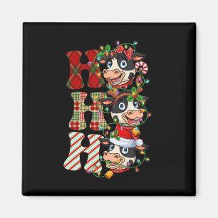 Imán Hohoho Vaca a Santa Claus Gorra reno Merry Christm