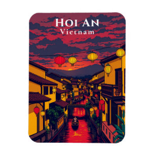 Imán Hoi An Vietnam Antiguo Patrón De Pueblo
