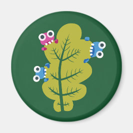 Imán Hoja Cuta Comida Por Personalizados Bugs Niños