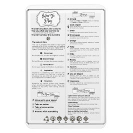 Imán Hoja De Fichas Del Jugador De La Quinta Edición