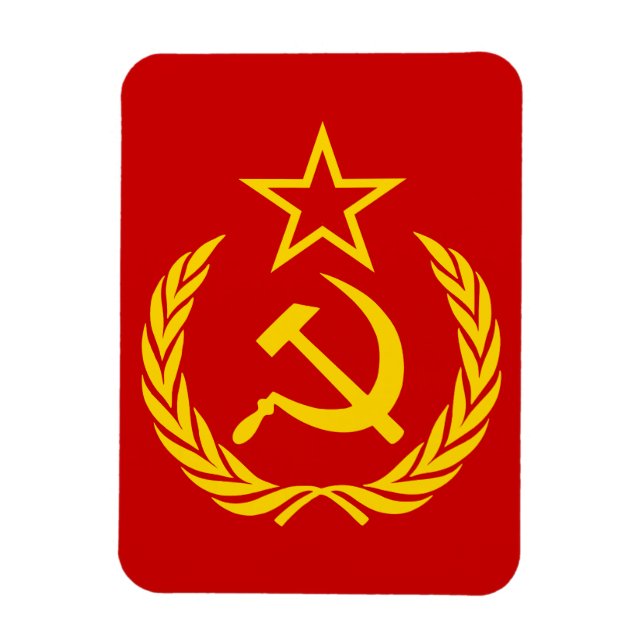 Imán Hoja de hoz y martillo, URSS, CCCP, comunismo (Vertical)