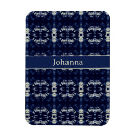 Imán Hoja de palma en azul delft, personalizable