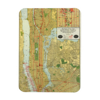 Imán Hoja de Ruta Central de Nueva York de 1918