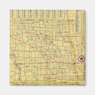 Imán Hoja de ruta N y S Dakota