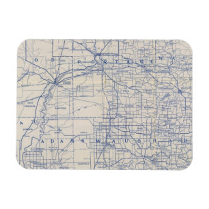 Imán Hoja de ruta para bicicletas de Wisconsin 2