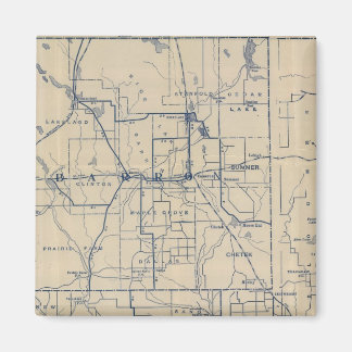 Imán Hoja de ruta para bicicletas de Wisconsin 3