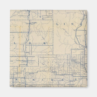 Imán Hoja de ruta para bicicletas de Wisconsin 3