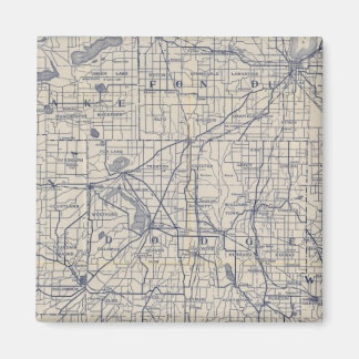 Imán Hoja de ruta para bicicletas de Wisconsin 4