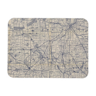 Imán Hoja de ruta para bicicletas de Wisconsin 4