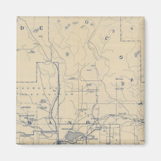 Imán Hoja de ruta para bicicletas de Wisconsin 5