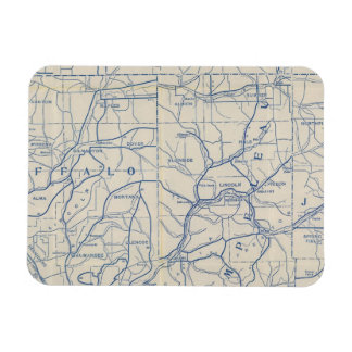 Imán Hoja de ruta para bicicletas de Wisconsin 6