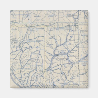 Imán Hoja de ruta para bicicletas de Wisconsin 6