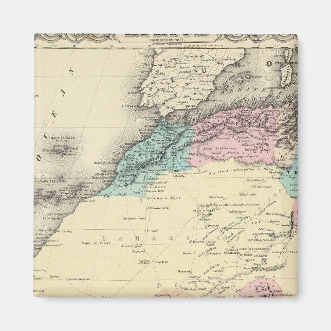Imán Hoja del Noroeste de África (Frente)