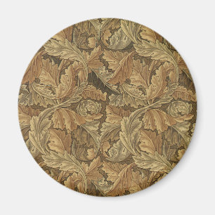 Imán Hojas de Acanthus por William Morris, textil antig