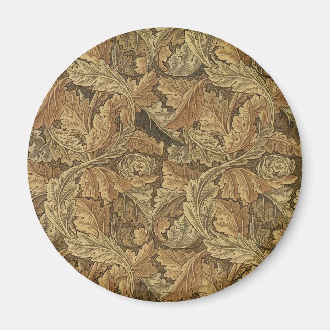 Imán Hojas de Acanthus por William Morris, textil antig (Frente)