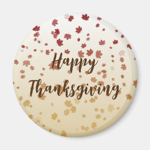 Imán Hojas de arce de Acción de Gracias