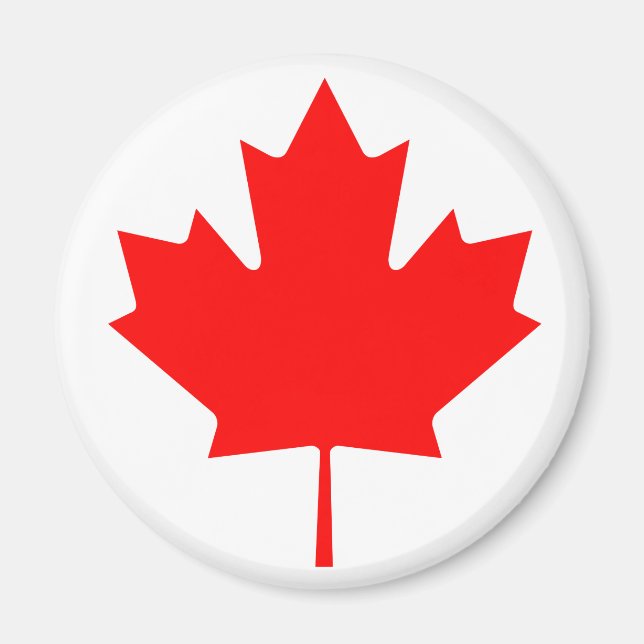 Imán Hojas de arce de Canadá (Frente)