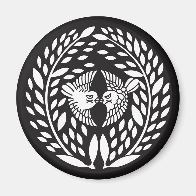 Imán Hojas de bambú para la familia Yagyu (Frente)
