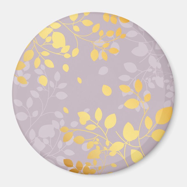 Imán Hojas de oro 9 (Frente)