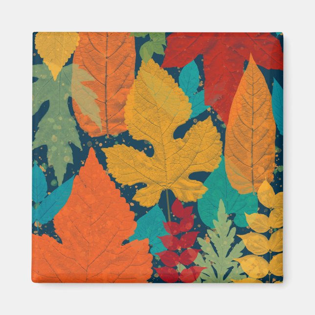 Imán Hojas de otoño (Frente)