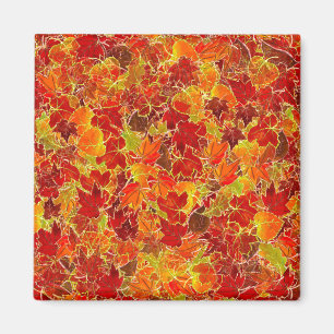 Imán hojas de otoño