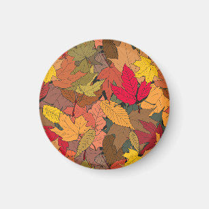 Imán Hojas de otoño coloridas