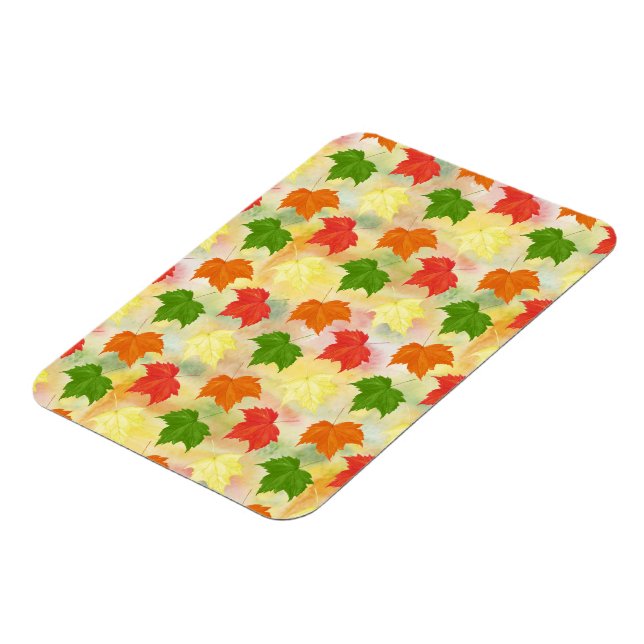 Imán hojas de otoño de acuarela (Lado Izquierdo)