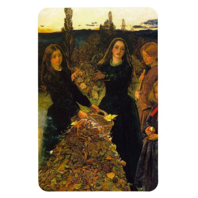 Imán Hojas De Otoño De Sir John Everett Millais (Vertical)