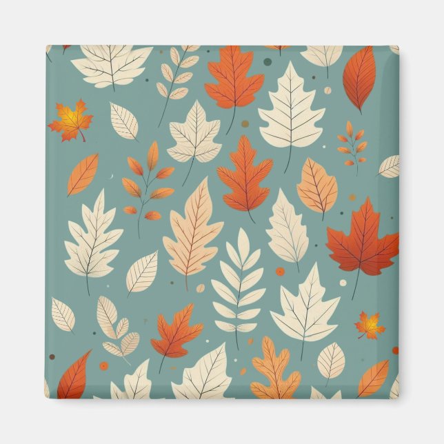 Imán Hojas de otoño/otoño (Frente)