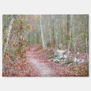 Imán Hojas de otoño rosadas, sendero Goat Rock, Arkansa