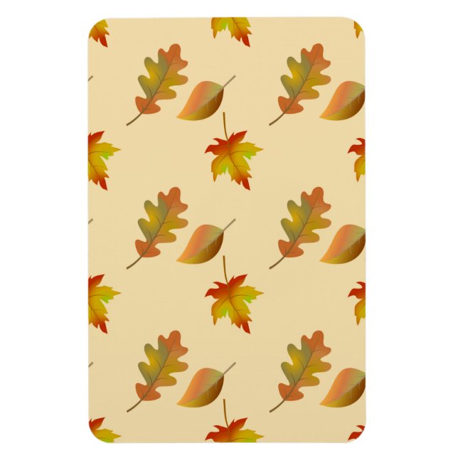 Imán Hojas de roble acogedoras de arce de otoño (Vertical)
