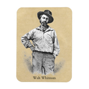 Imán Hojas de Walt Whitman de la hierba