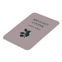 Hojas grises oscuras, silueta morada