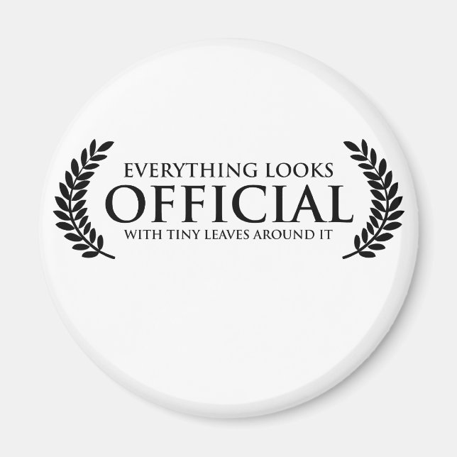 Imán Hojas pequeñas oficiales (Frente)