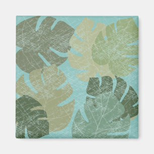 Imán Hojas tropicales con colada