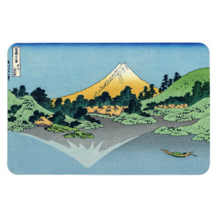Imán Hokusai - El Monte Fuji reflexiona en el lago Kawa